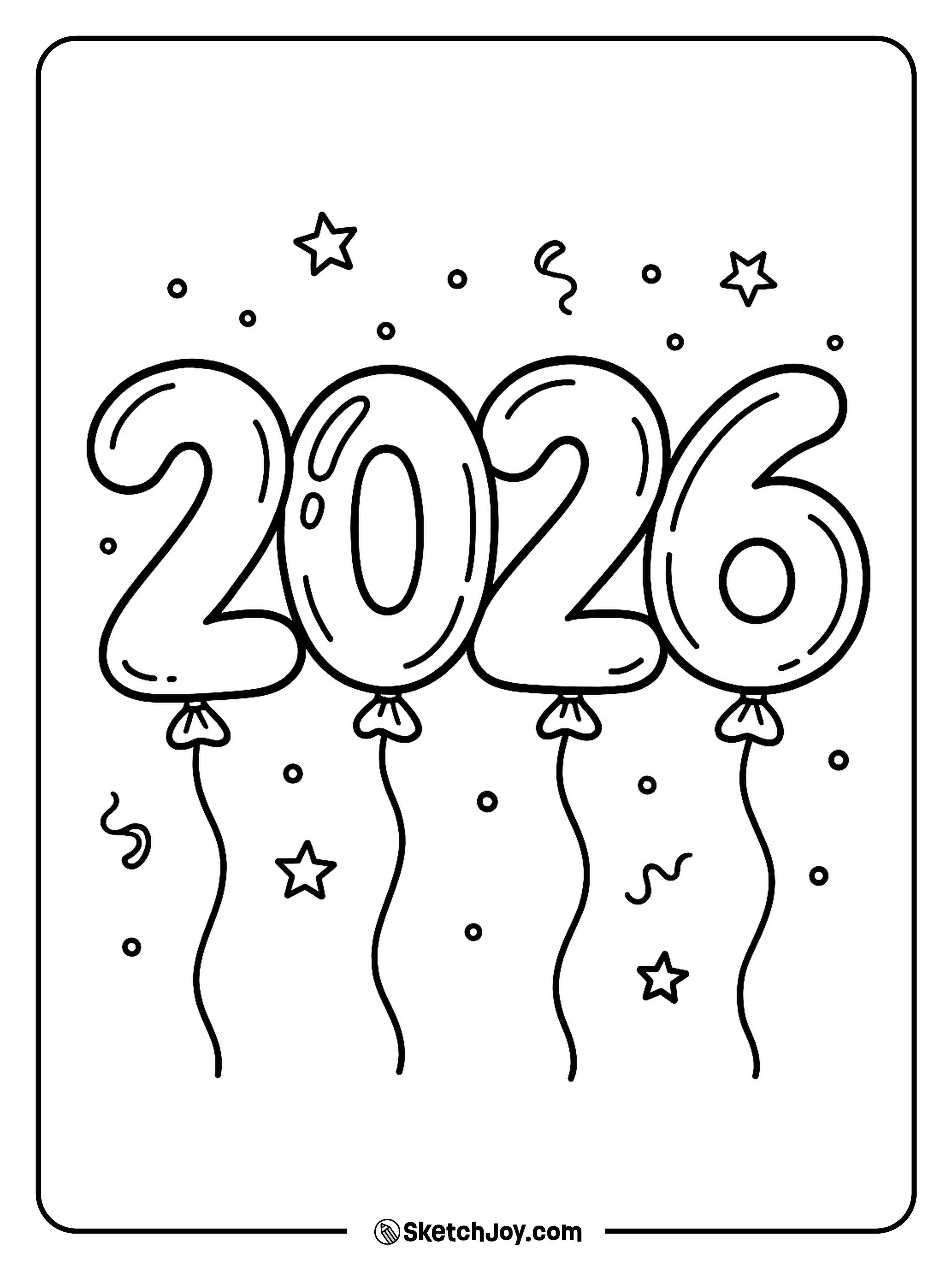 39 new year (2026) coloring pages (free printable pdfs)